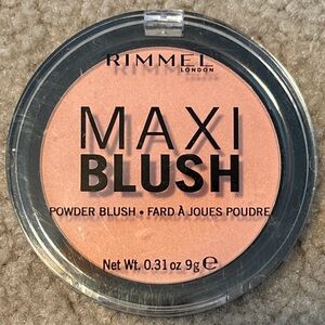 Rimmel Maxi Blush Powder Blush, 001 Third Base. Lightweight, Long Lasting, New